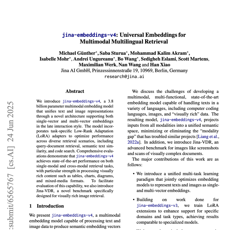 Jina Embeddings V4技术架构