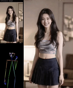 Wan2.1-VACE-14B模型生成的女性人物动态效果