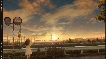 Wan2.1视频生成模型生成的黄昏户外场景截图