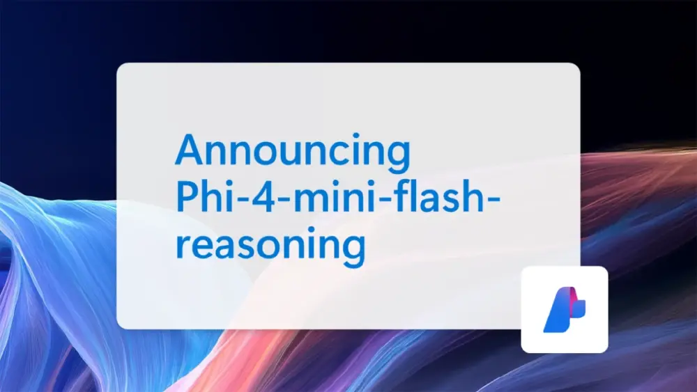 微软Phi-4-mini-flash-reasoning模型宣传图