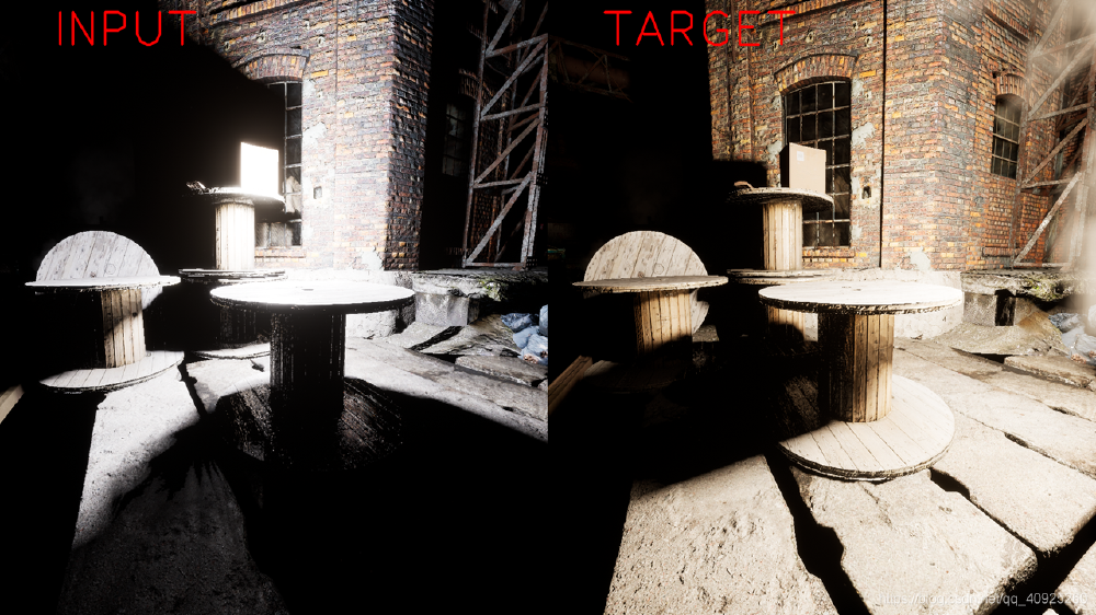 光照效果对比图