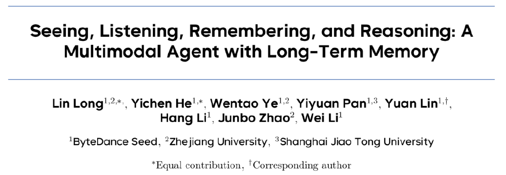 M3-Agent论文标题页