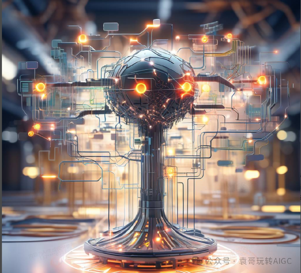 抽象AI大模型技术架构图