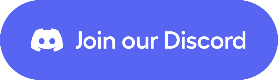 蓝色椭圆形的Discord邀请按钮,包含Discord标志性图标和‘Join our Discord’文字,用于引导用户加入Discord社区。