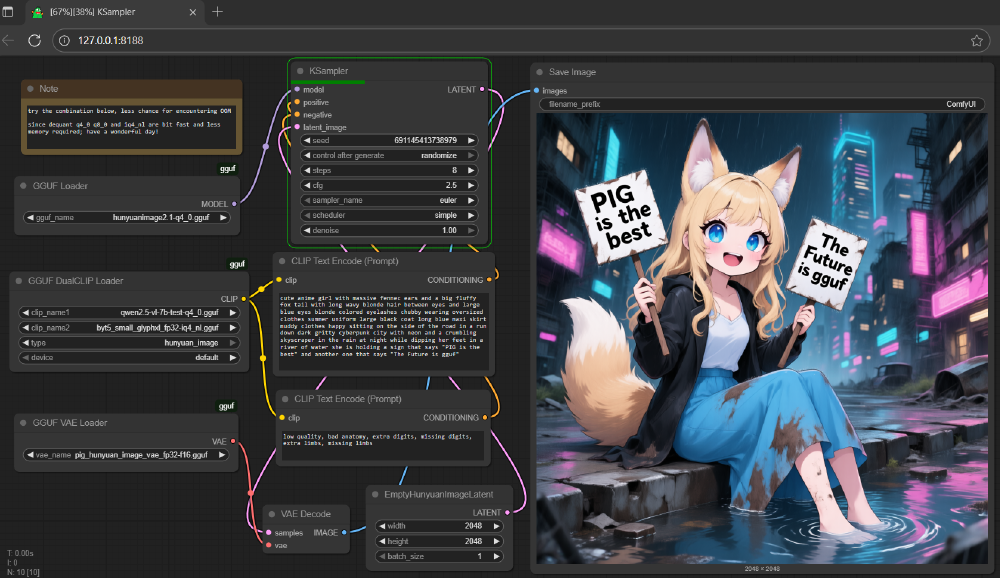 ComfyUI工作流界面