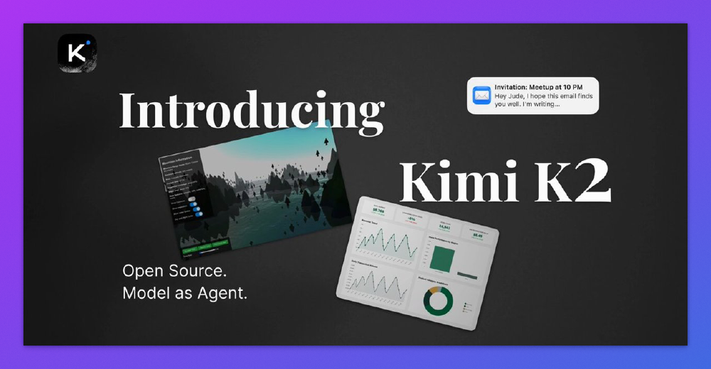 Kimi K2宣传图展示其智能体应用场景