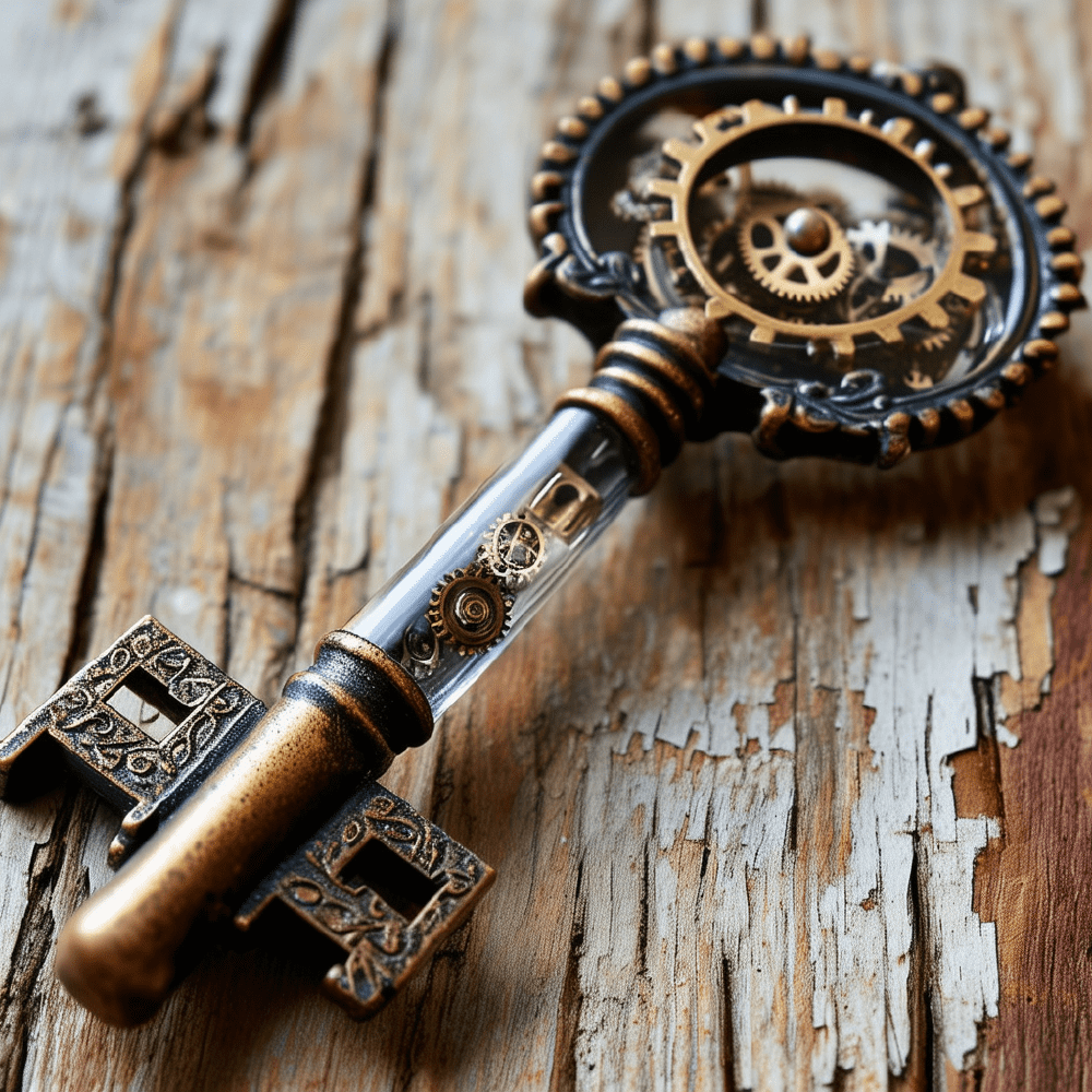 蒸汽朋克风格钥匙生成效果