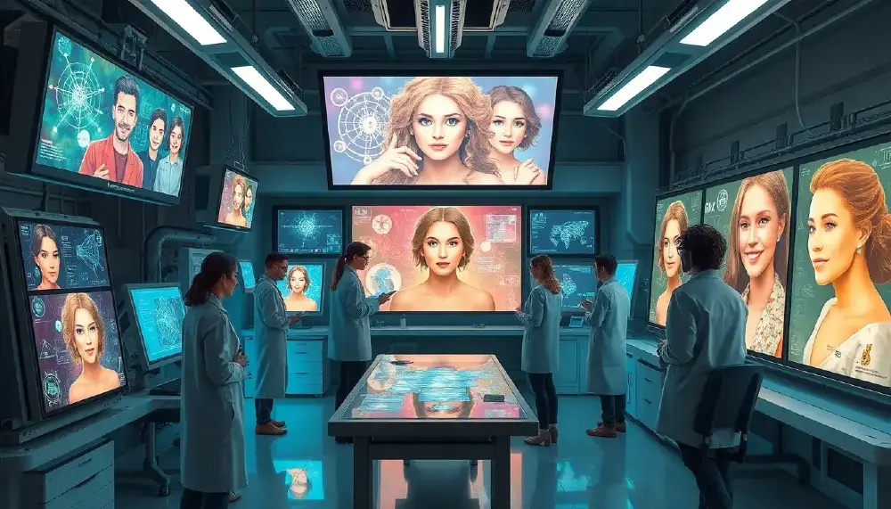 高科技实验室场景