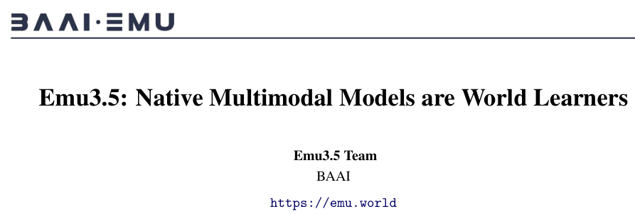 Emu3.5: Native Multimodal Models are World Learners