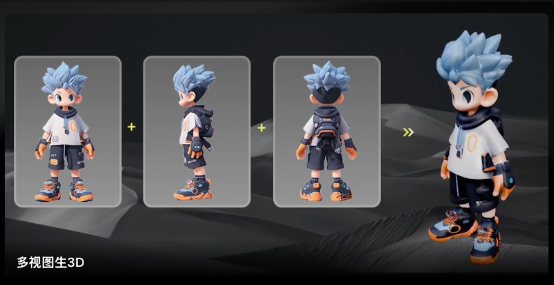 多视图生成3D模型效果