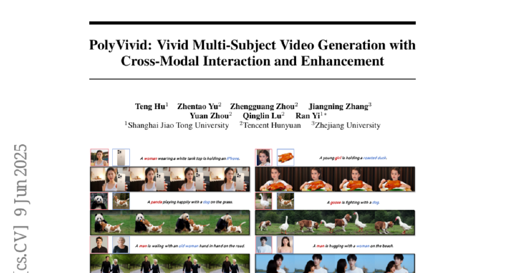 PolyVivid多主体视频生成技术