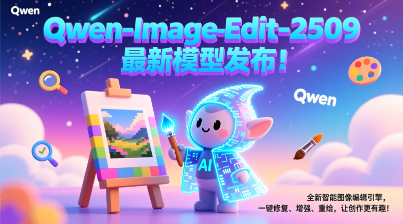 Qwen-Image-Edit-2509模型宣传图