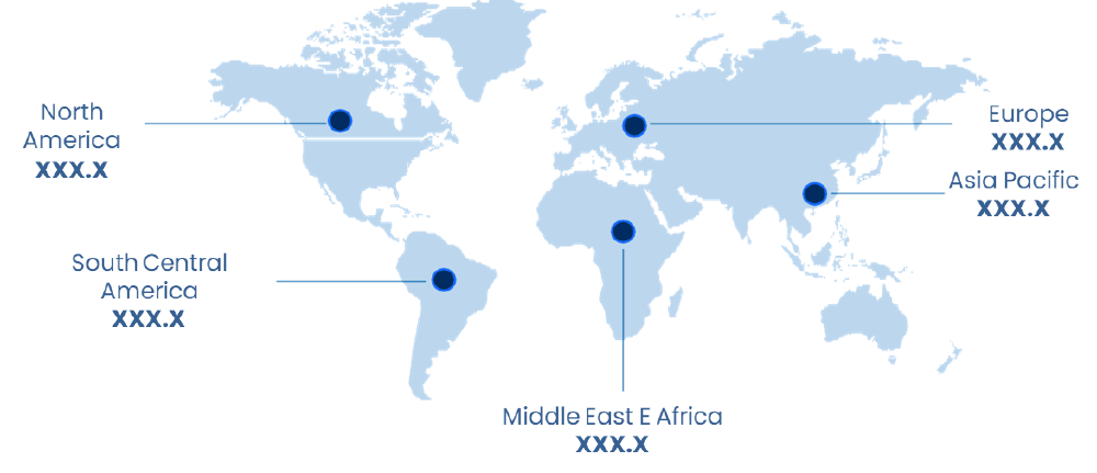 这张图片是全球文本转视频AI市场的区域分布地图，标注了北美、欧洲、亚太等主要区域及其市场规模数据，展示了各区域的市场分布差异。