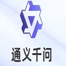 图片展示了通义千问（Qwen）的品牌标志，包含蓝色几何图形与“通义千问”文字，代表阿里巴巴开源的大语言模型系列，适用于Qwen3-8B等模型的技术应用场景。